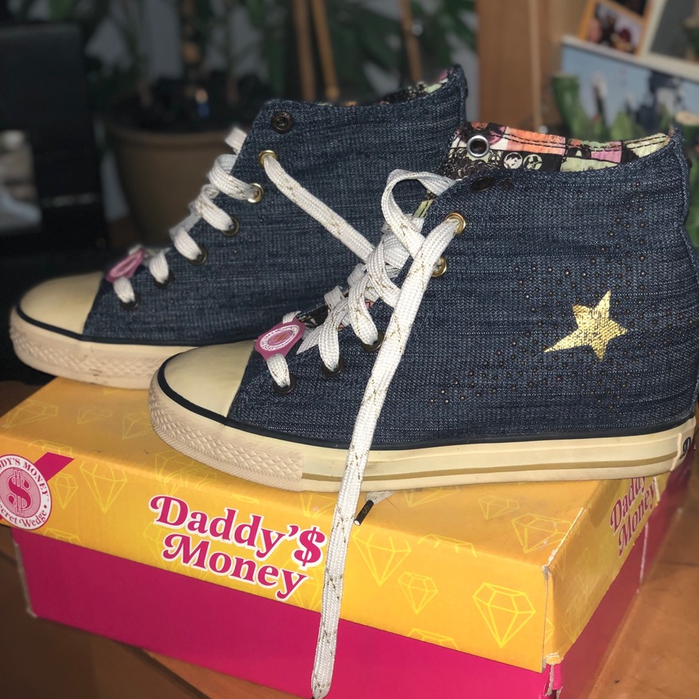 Slightly worn Daddy’s Money Secret Wedge shoes